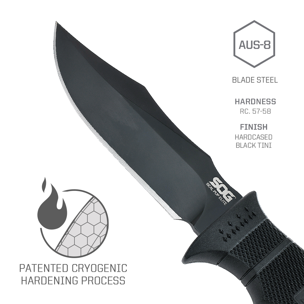 SOG Seal PUP Elite Fixed Blade - đánh giá và giá Edc Concealed Carry Knife