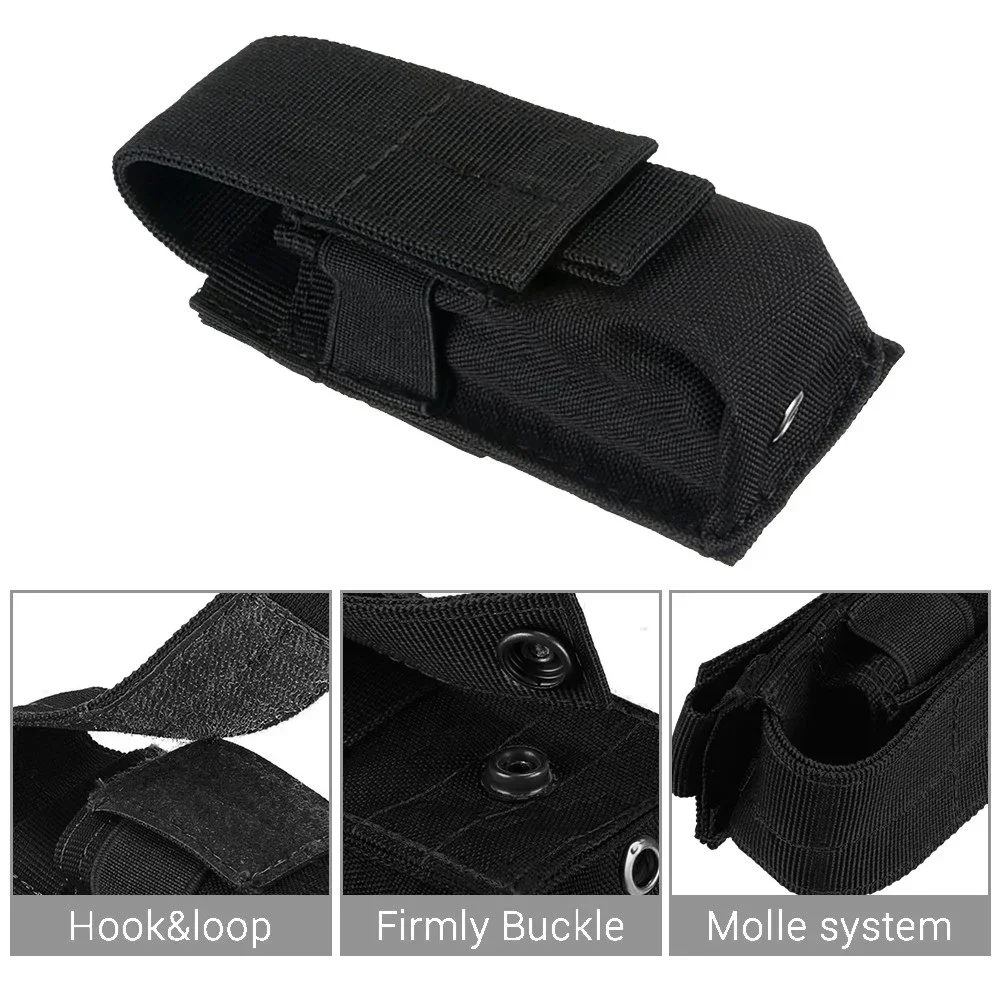 Tactical Molle Flashlight Pouc - đánh giá và giá Edc Concealed Carry Knife