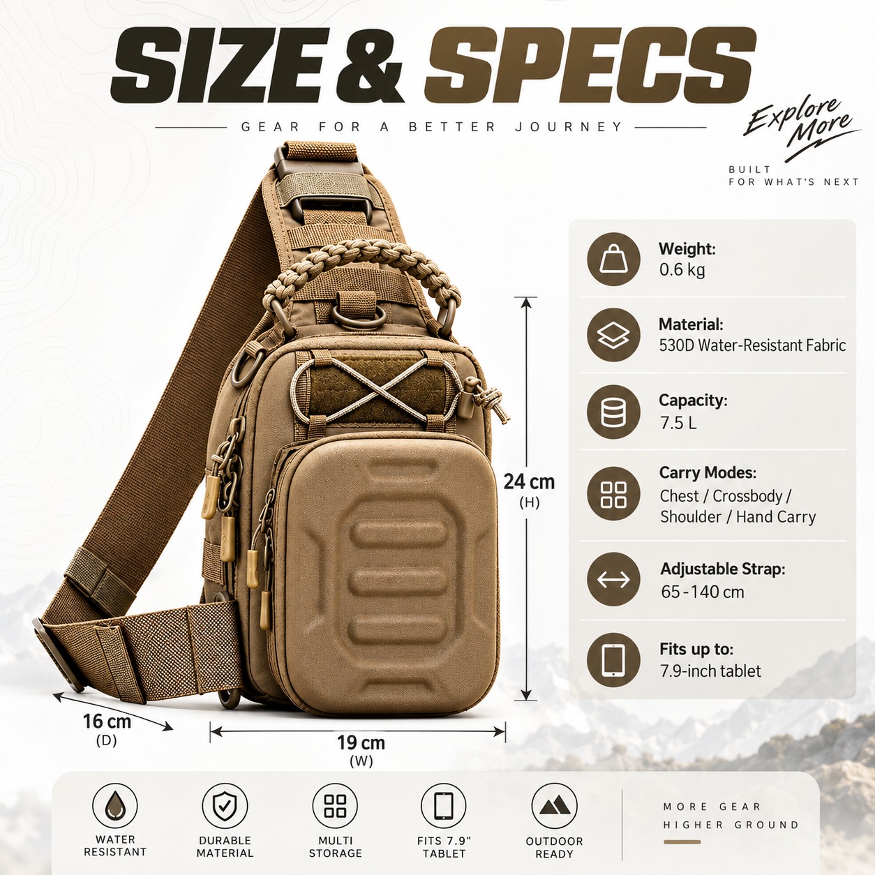 Tactical Chest Bag Sling Shoul - đánh giá và giá Edc Carry Bag For Men